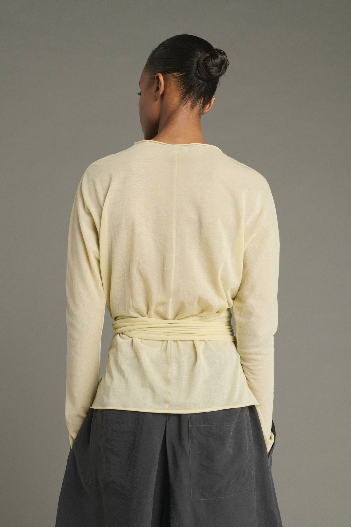 Tee-Shirt Luth - Jaune Pâle - Coton - Femme vue 4
