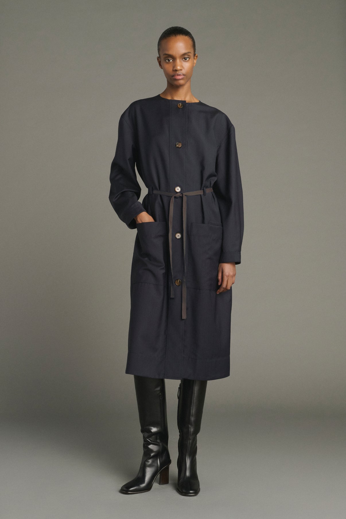 Robe Helie - Bleu/Navy - Laine - Femme vue 1