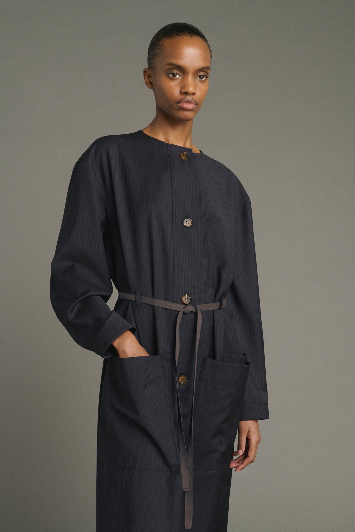 Robe Helie - Bleu/Navy - Laine - Femme vue 3