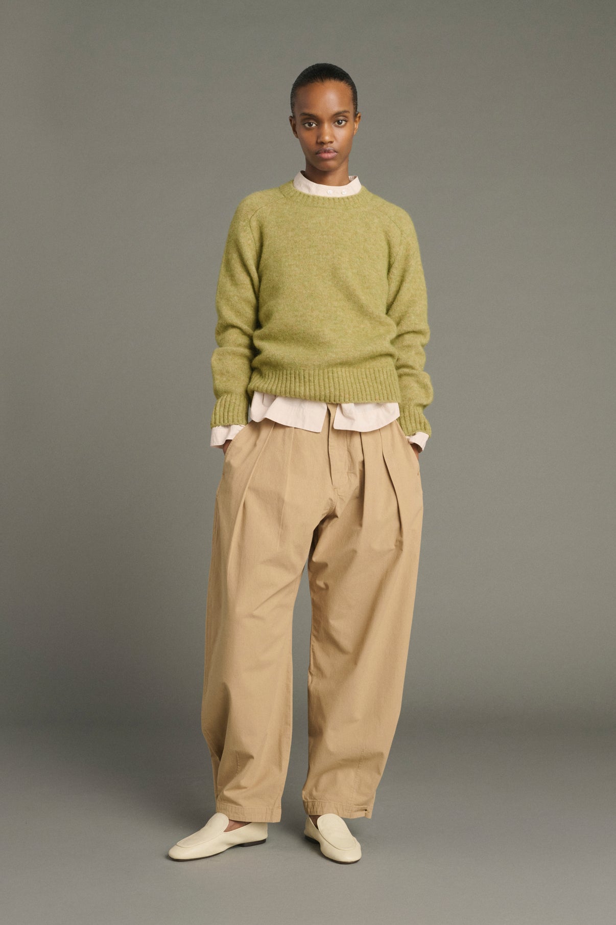 Pantalon Lambert - Beige - Coton - Femme vue 1