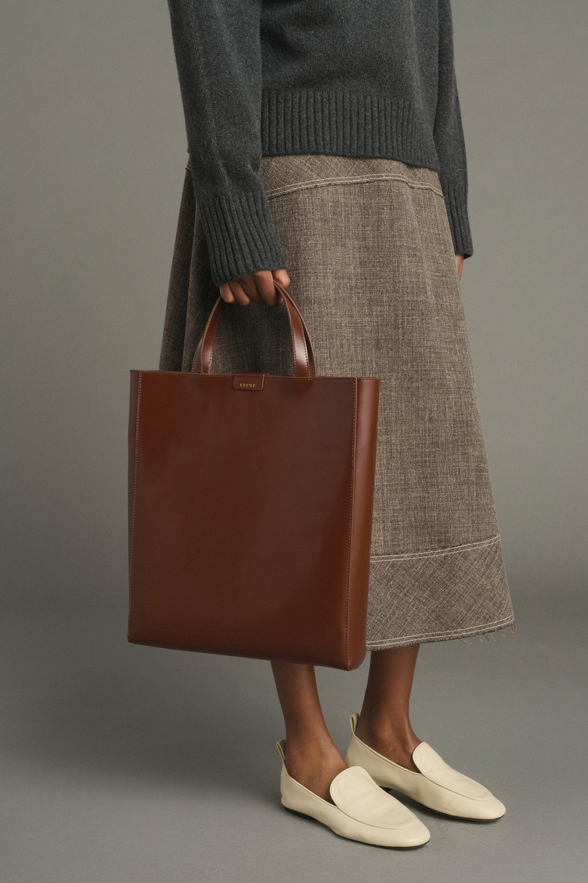 Sac Wilo - Cognac - Cuir - Femme vue 2