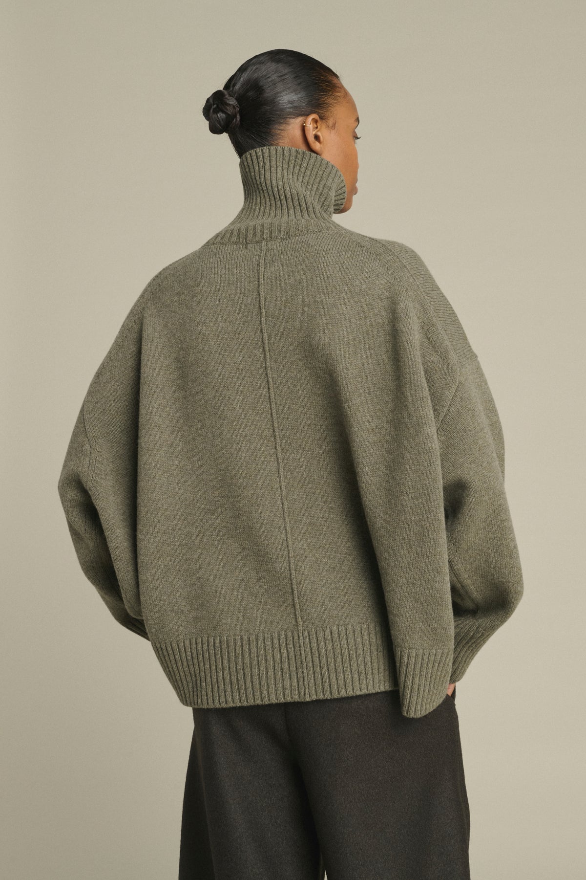 Pull William - Gris Chiné - Laine Mérinos - Femme