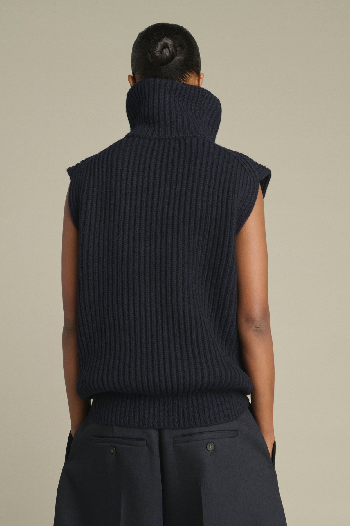 Veste Kristen - Navy - Laine Mérinos - Femme vue 2
