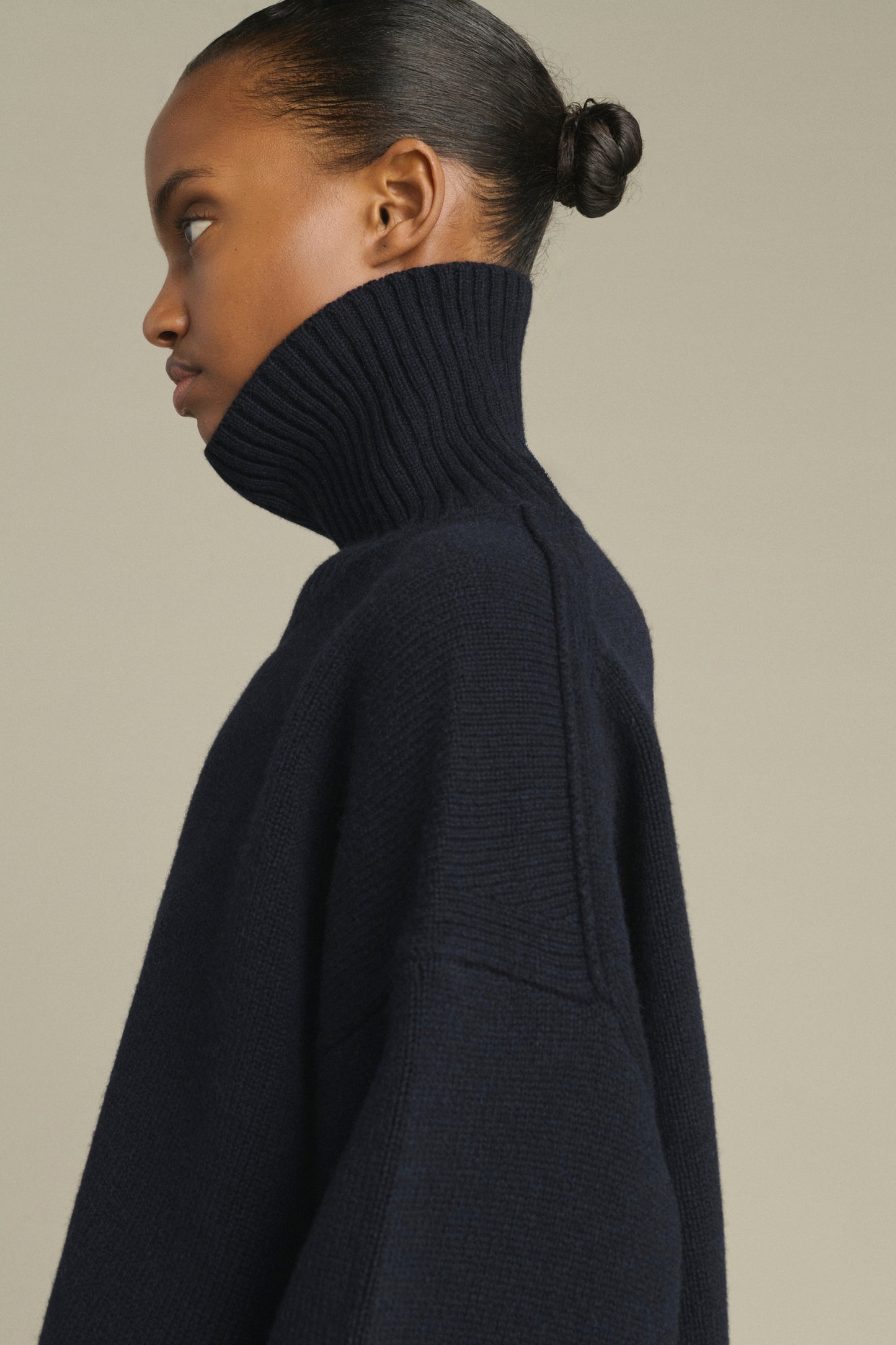 Pull William - Navy - Laine Mérinos - Femme