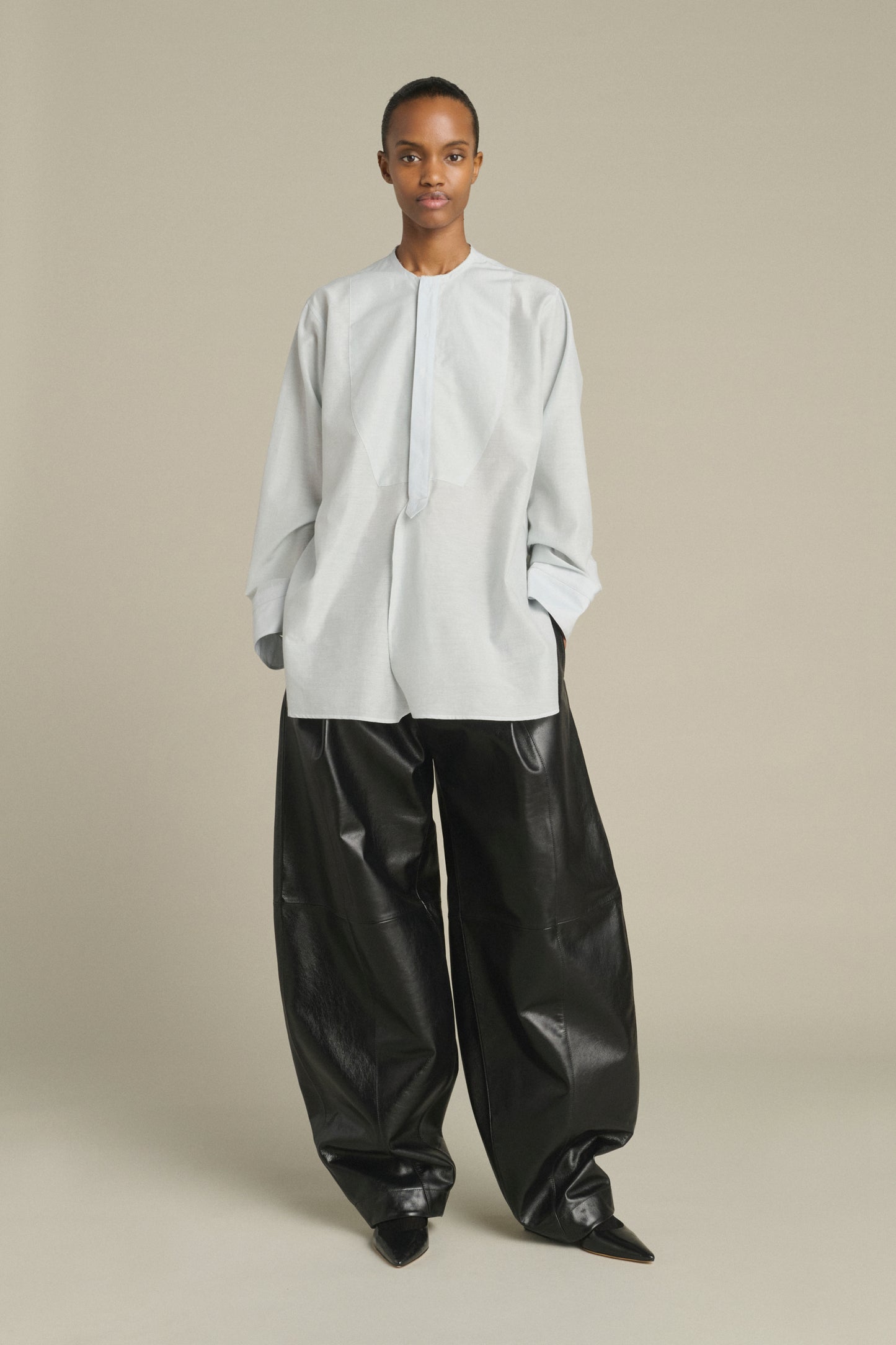 Chemise Anora - Bleu Pâle - Coton - Femme
