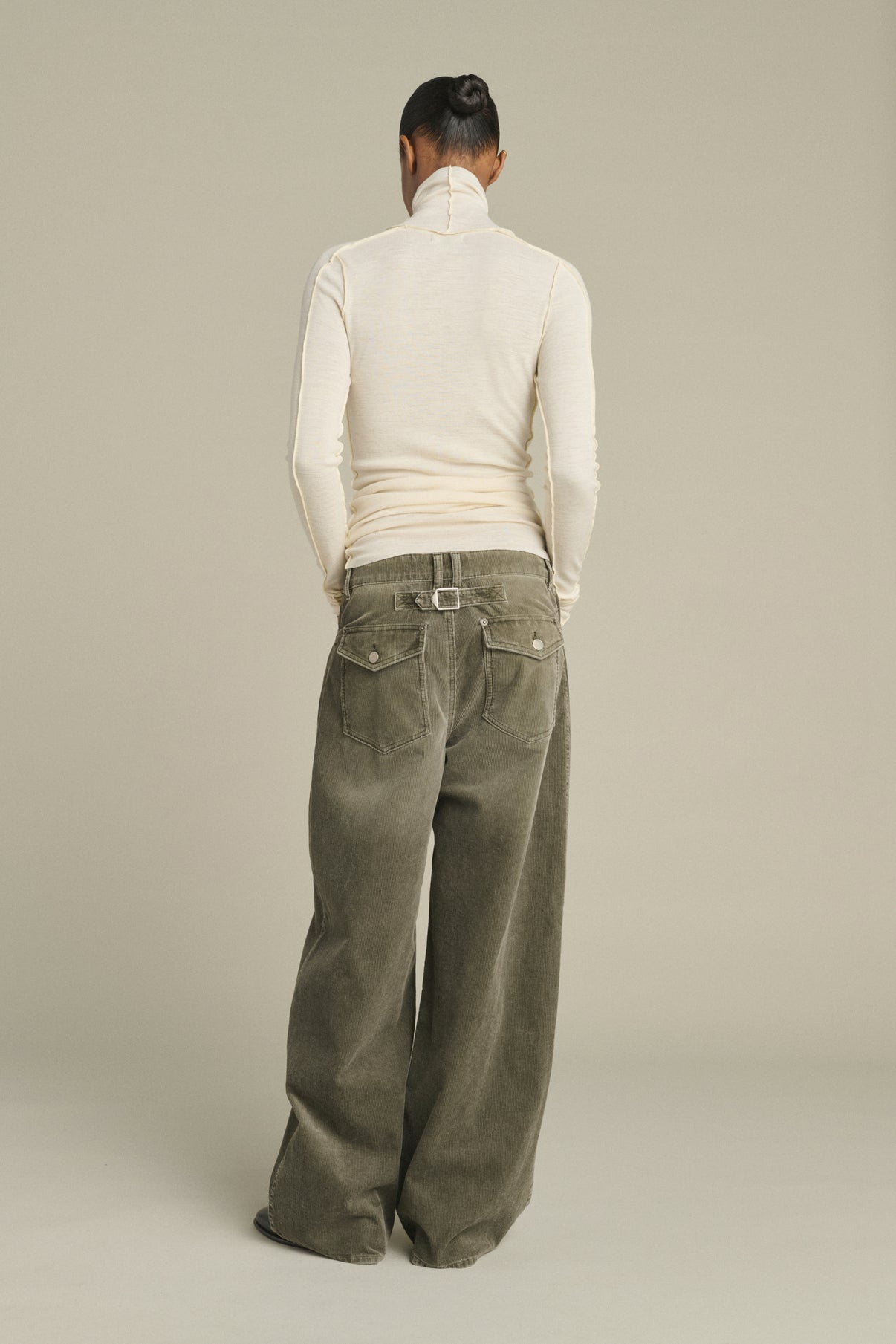 Pantalon Hunter - Gris - Coton - Femme vue 3