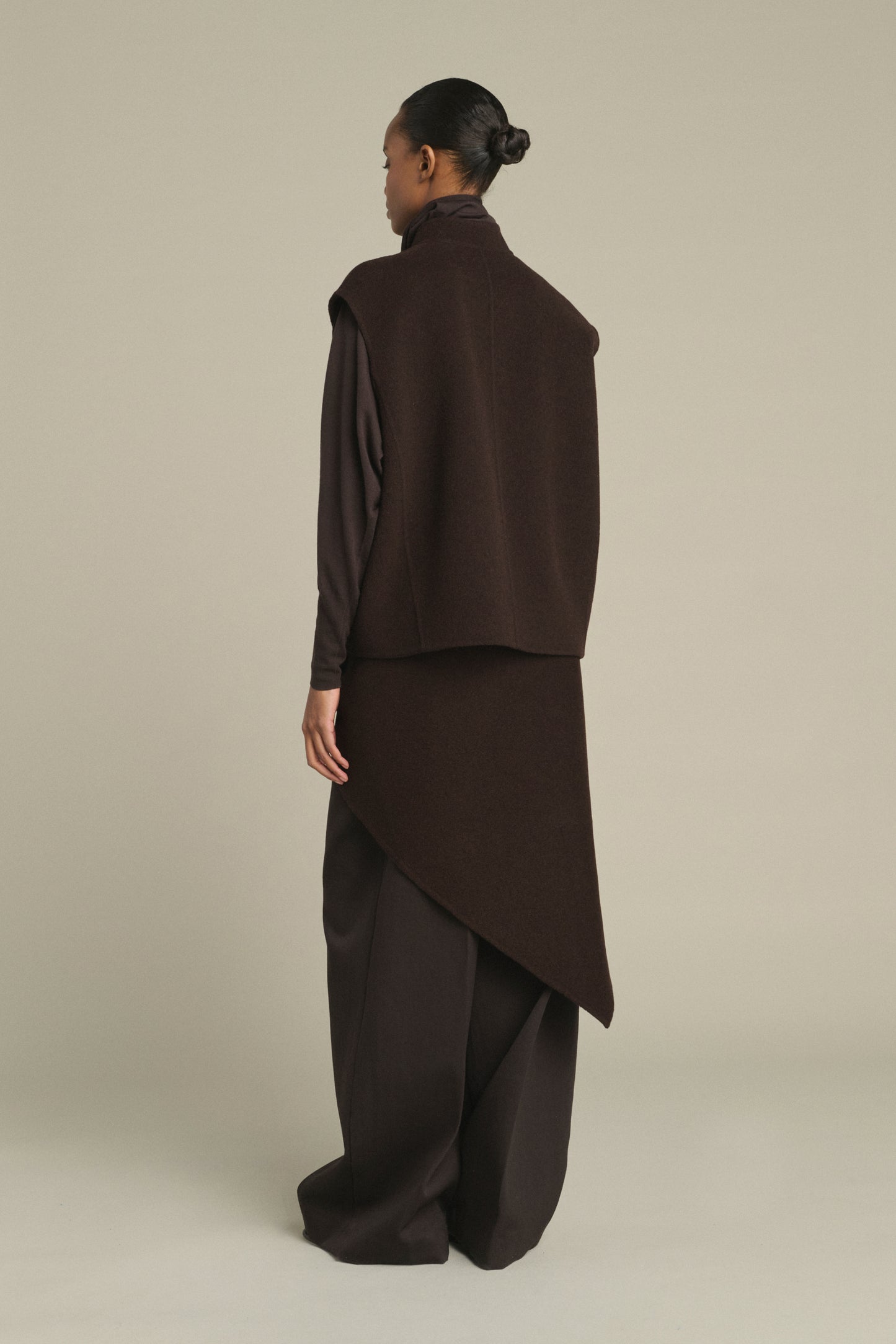 Blouson Adeline - Marron Foncé - Laine - Femme