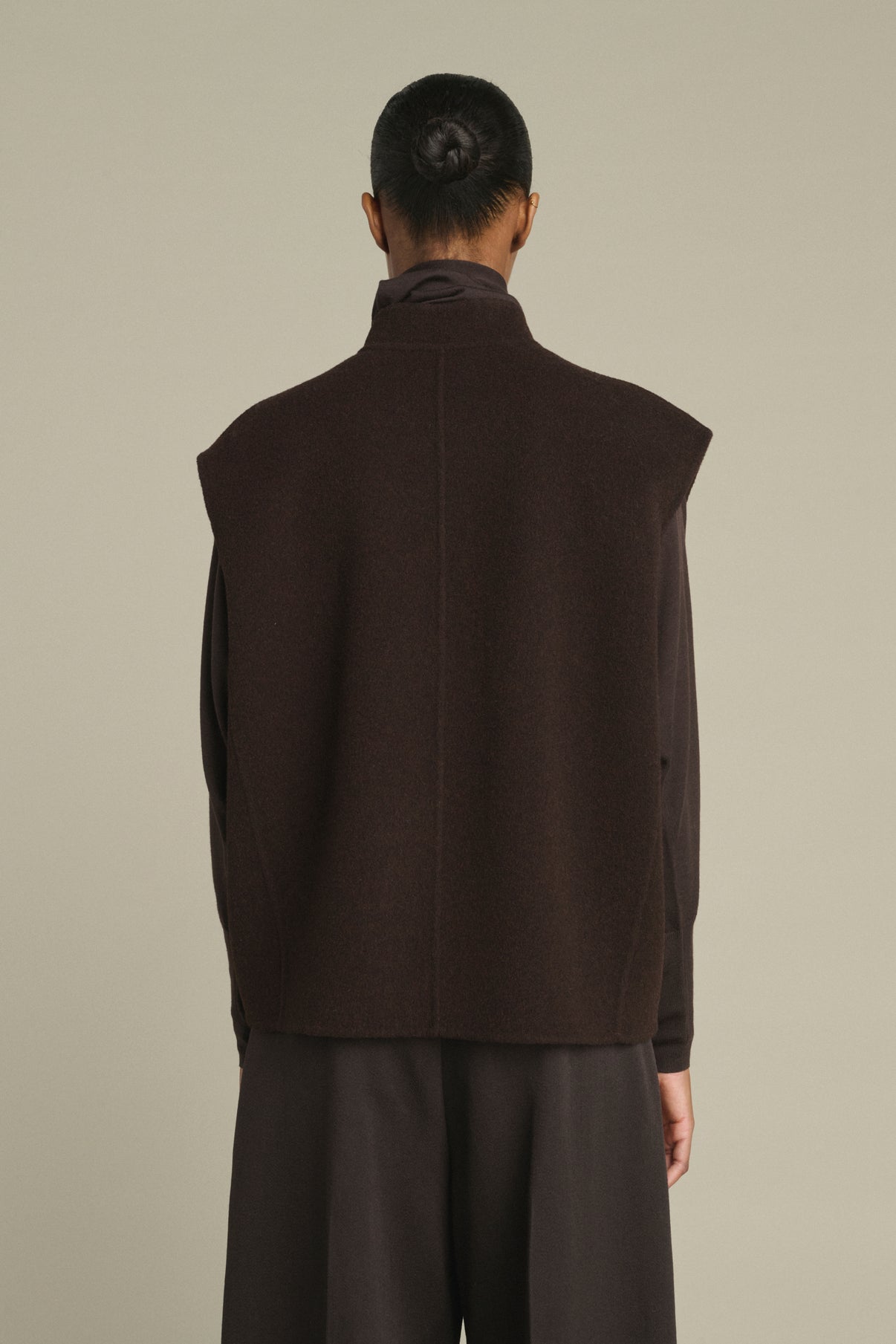 Blouson Adeline - Marron Foncé - Laine - Femme vue 4
