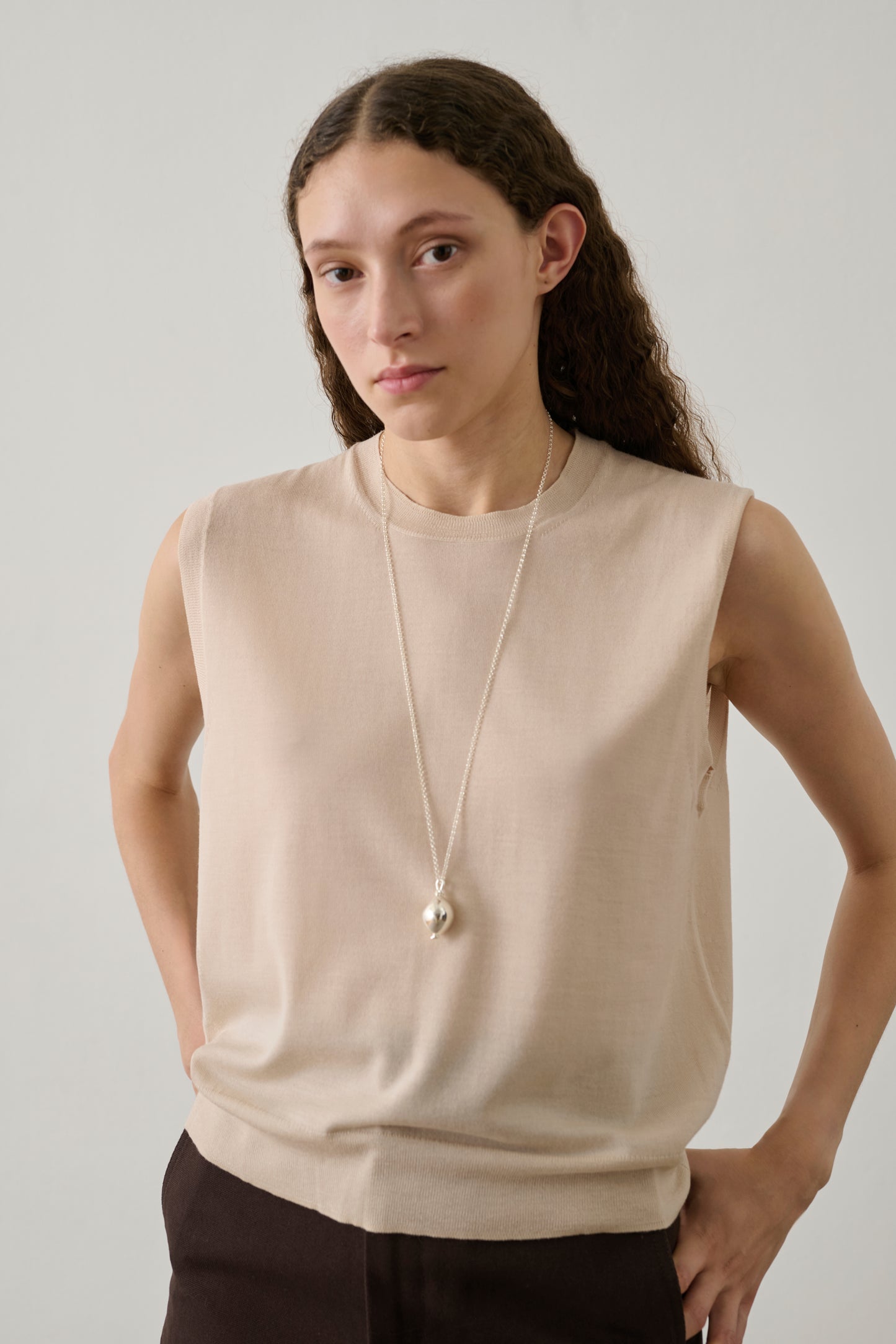 Pull Fergie - Rose Poudre - Laine mérinos - Femme