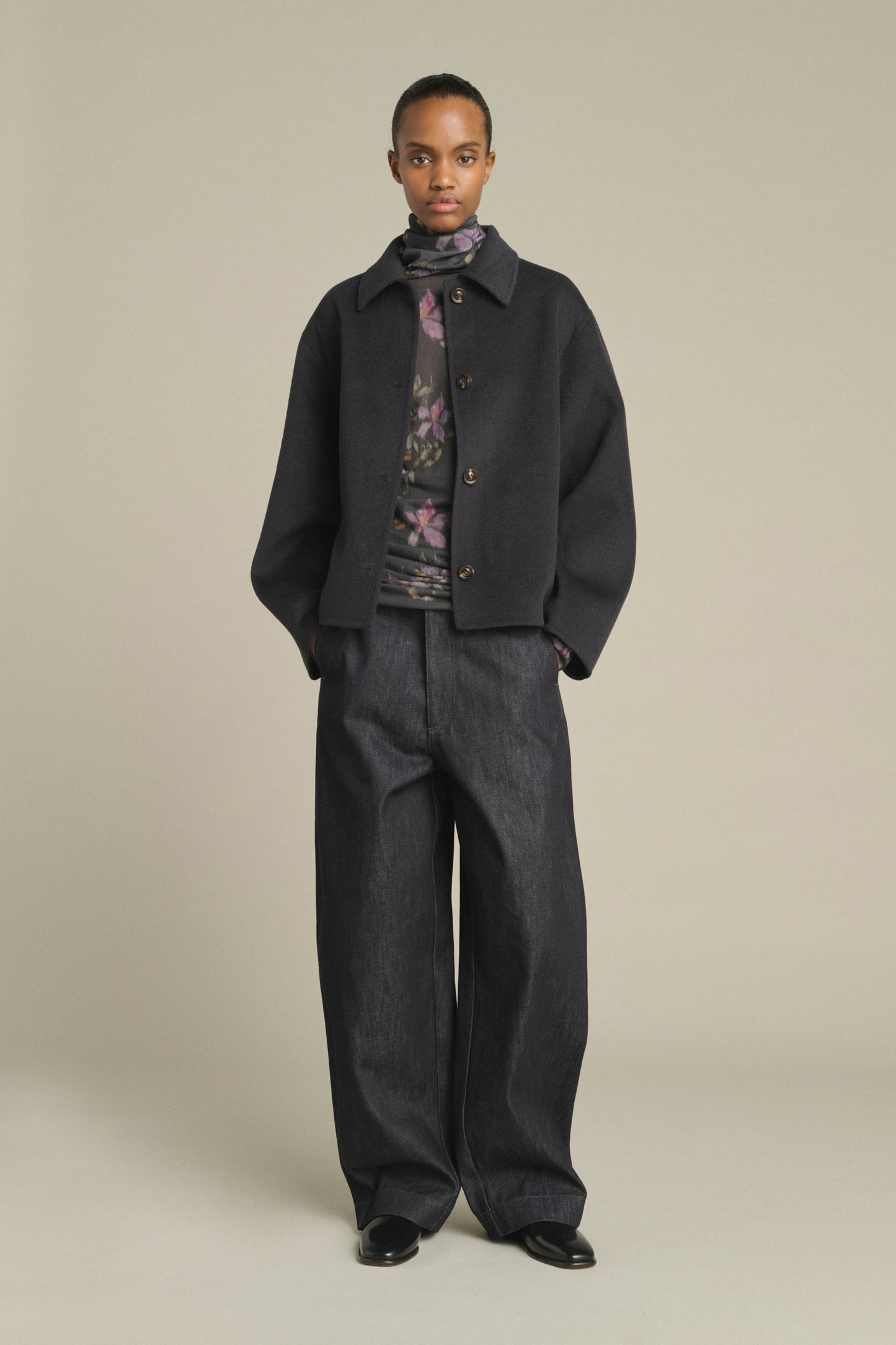 Manteau Gyoda - Charbon - Laine - Femme