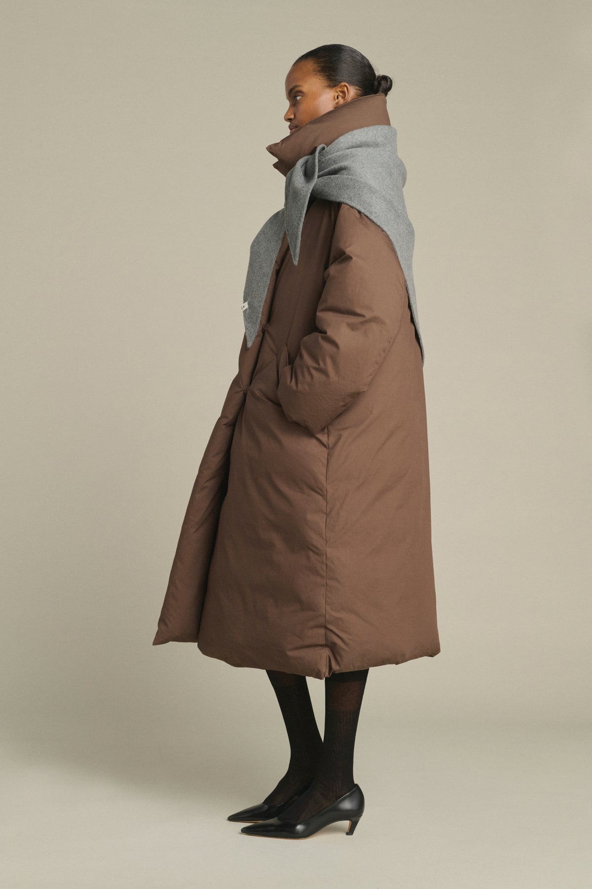 Cape Jamelia - Gris Clair - Laine - Femme vue 2