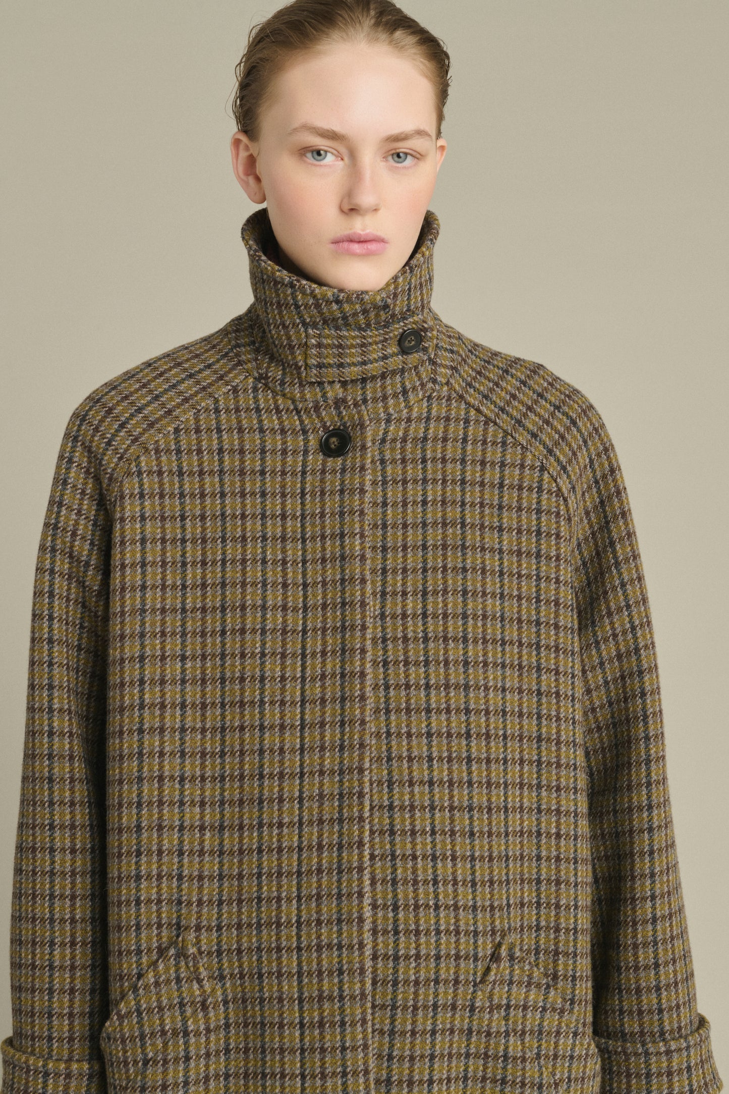 Manteau Berlin - Gris/Kaki - Laine - Femme