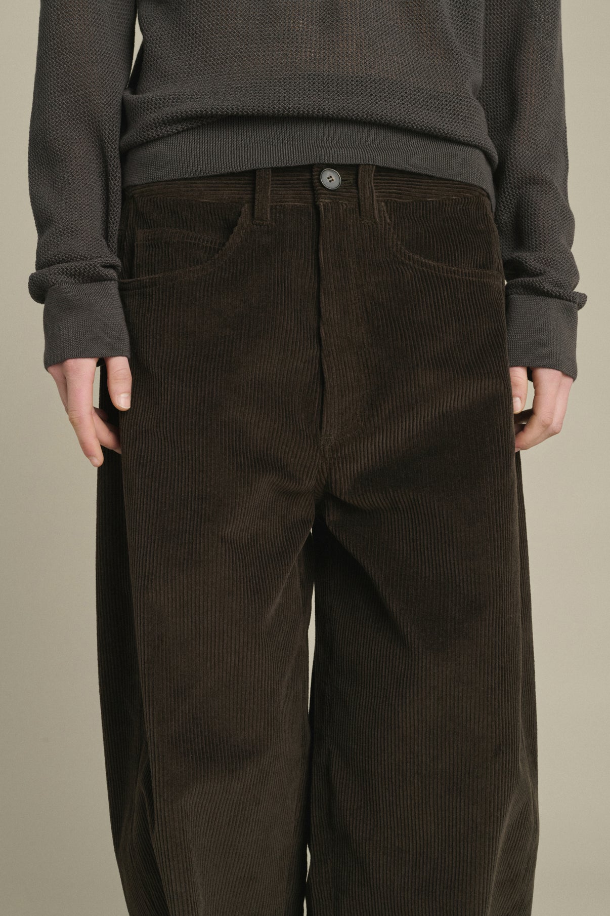 Pantalon Gunther - Marron Foncé - Coton - Femme vue 4