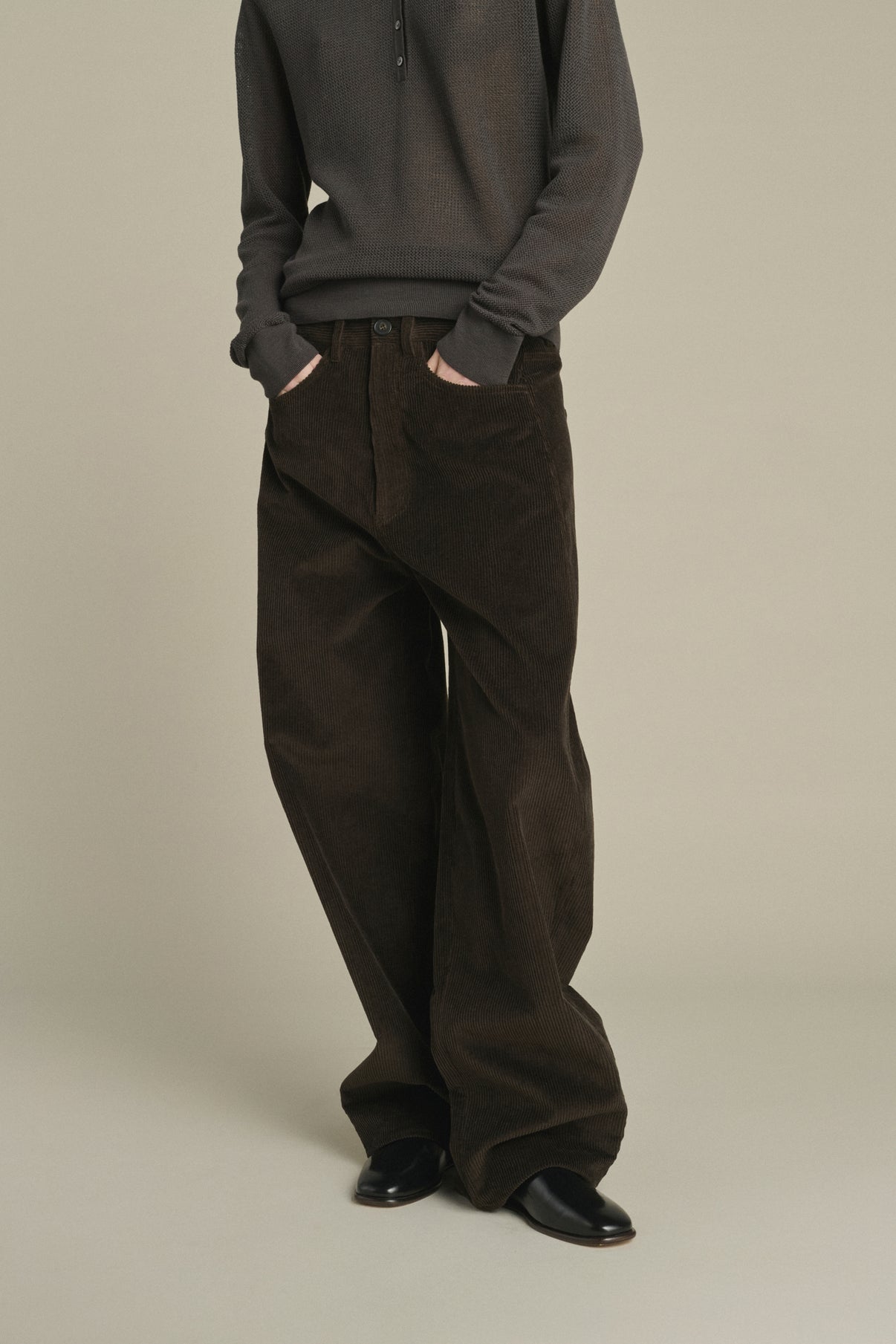 Pantalon Gunther - Marron Foncé - Coton - Femme vue 2