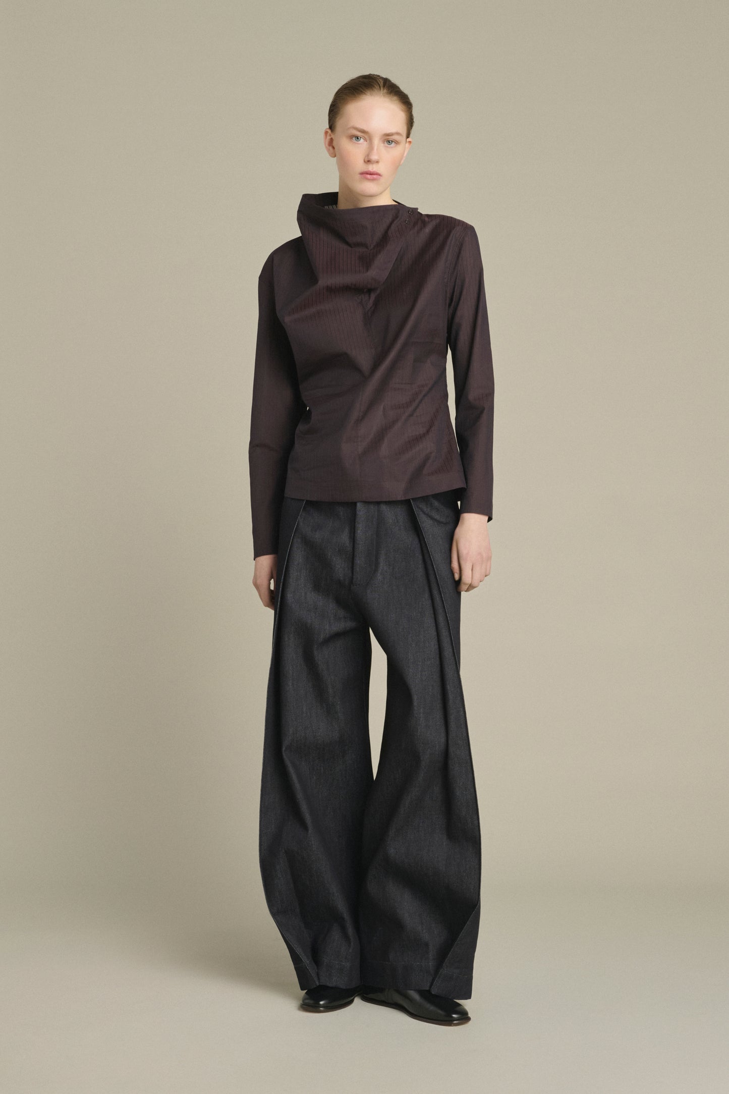 Blouse Lana - Figue/Marron - Coton - Femme