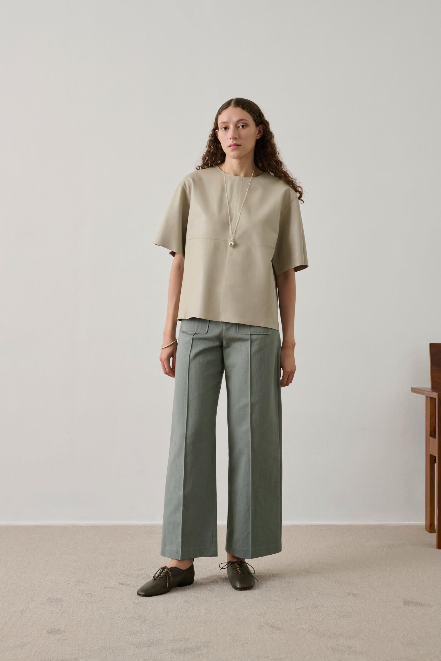 Pantalon Harry - Vert D'Eau - Coton - Femme