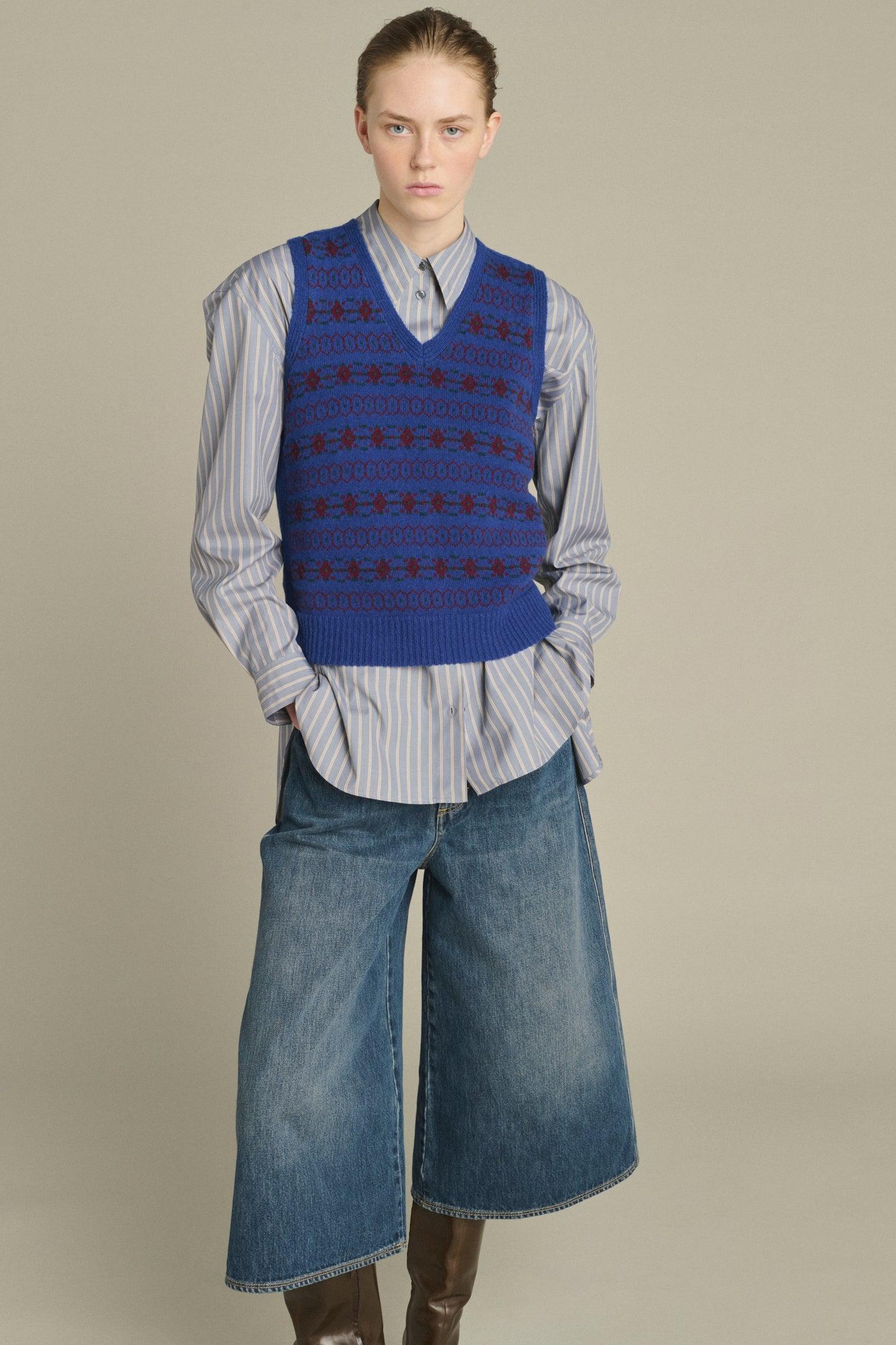 Pull Ileana - Multico Violet - Laine Mérinos - Femme
