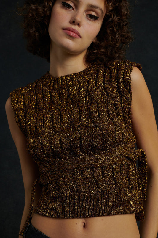 PULL STARLETTE BEIGE DORÉ