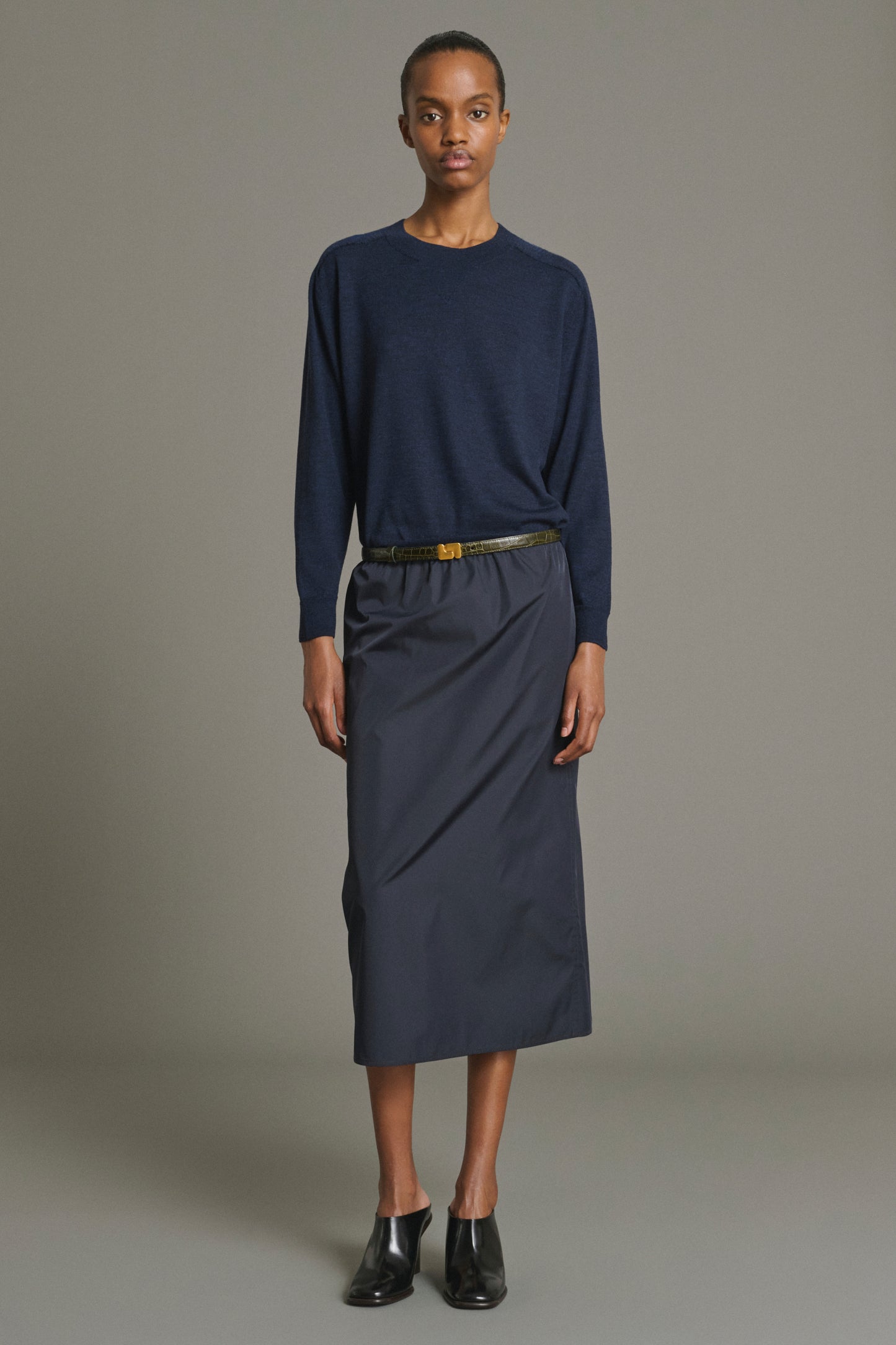 Pull Pio - Navy Laine Mérinos Fin Femme - Soeur