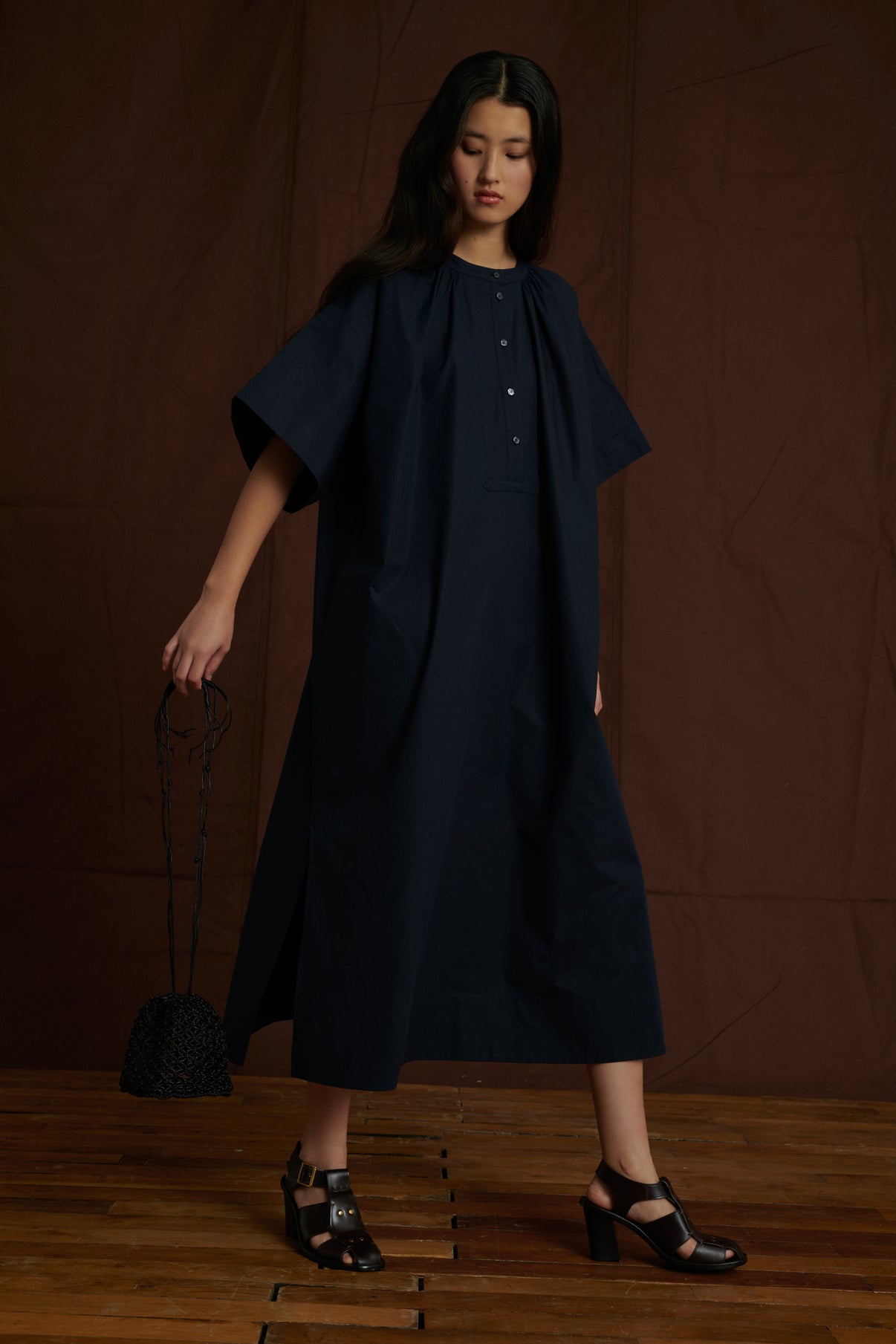 Robe Athena - Navy - Coton - Femme vue 2