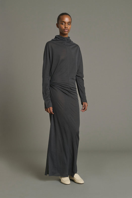 Robe Lola - Gris Anthracite - Coton - Femme