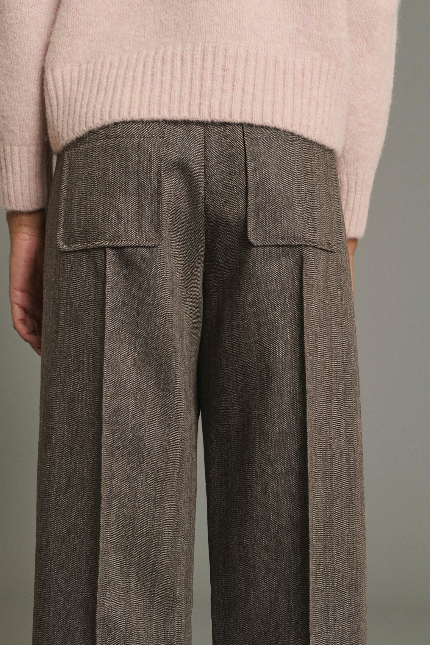Pantalon Harold - Marron Glacé - Laine - Femme