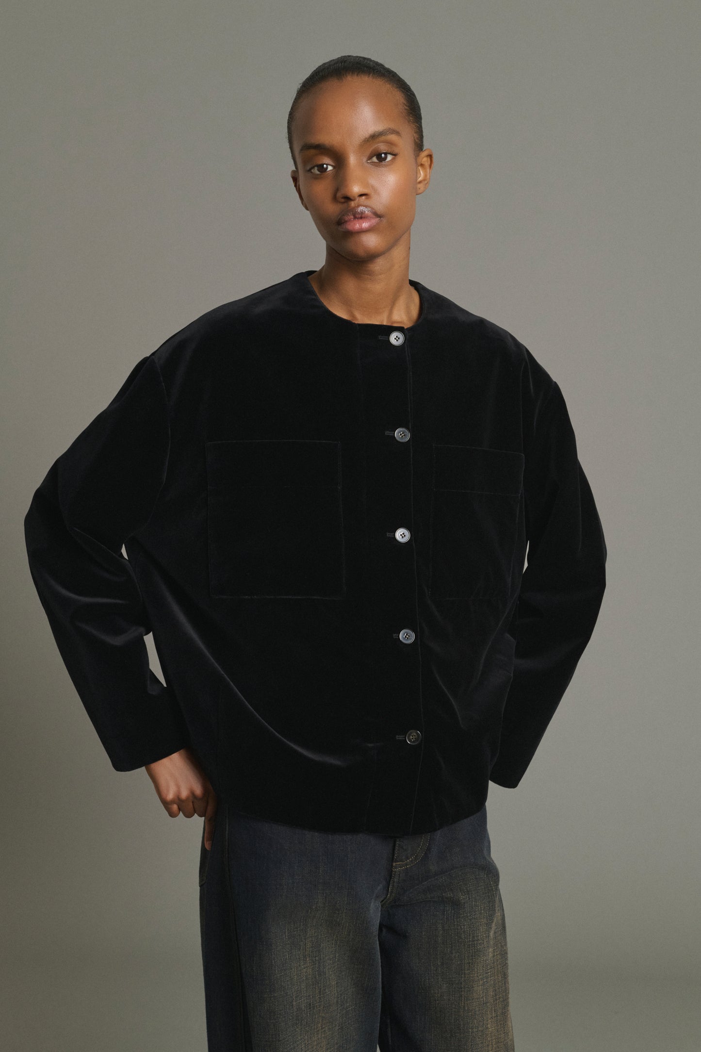 Veste Louis - Noir - Coton - Femme