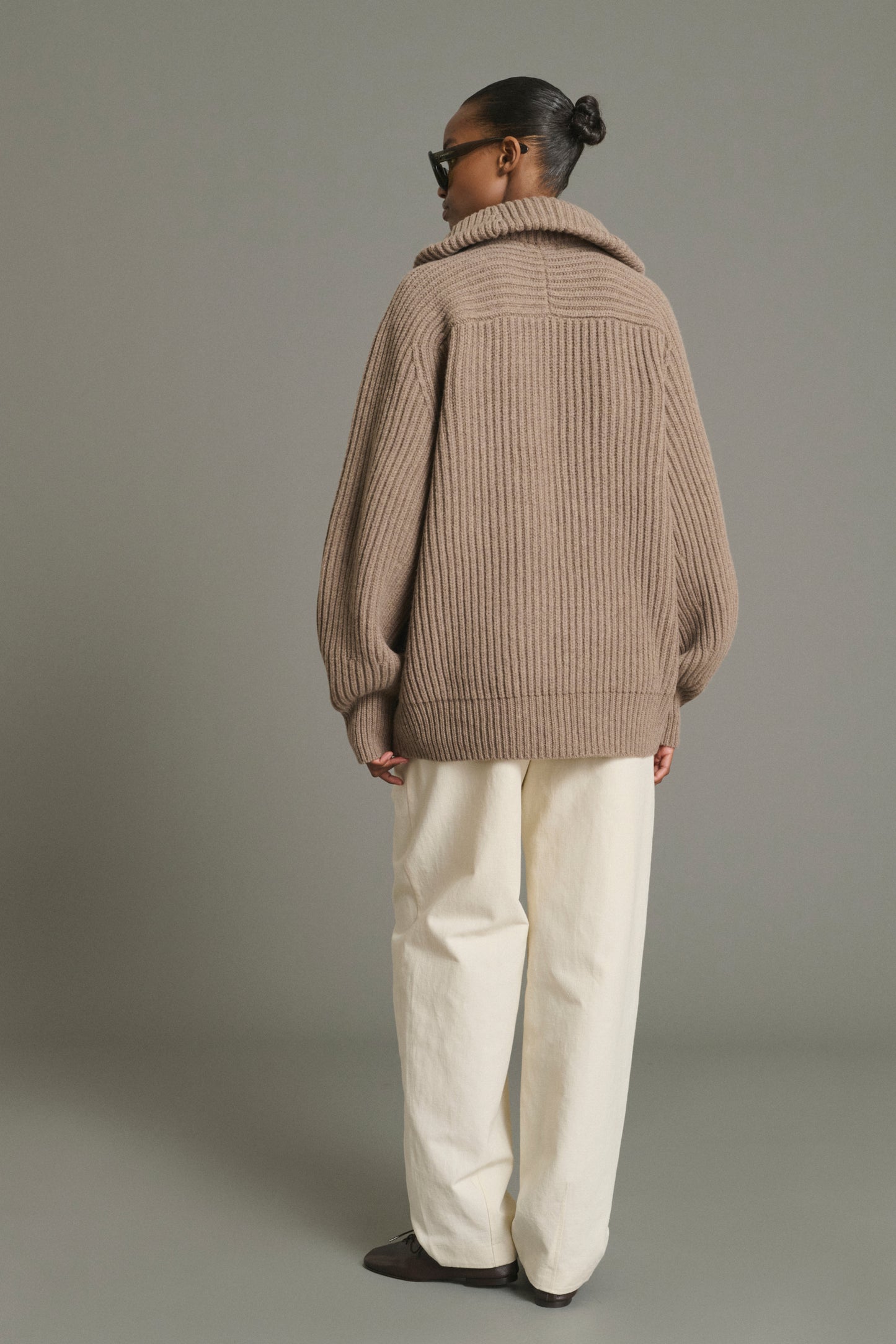 Pantalon Baptiste - Écru - Coton - Femme