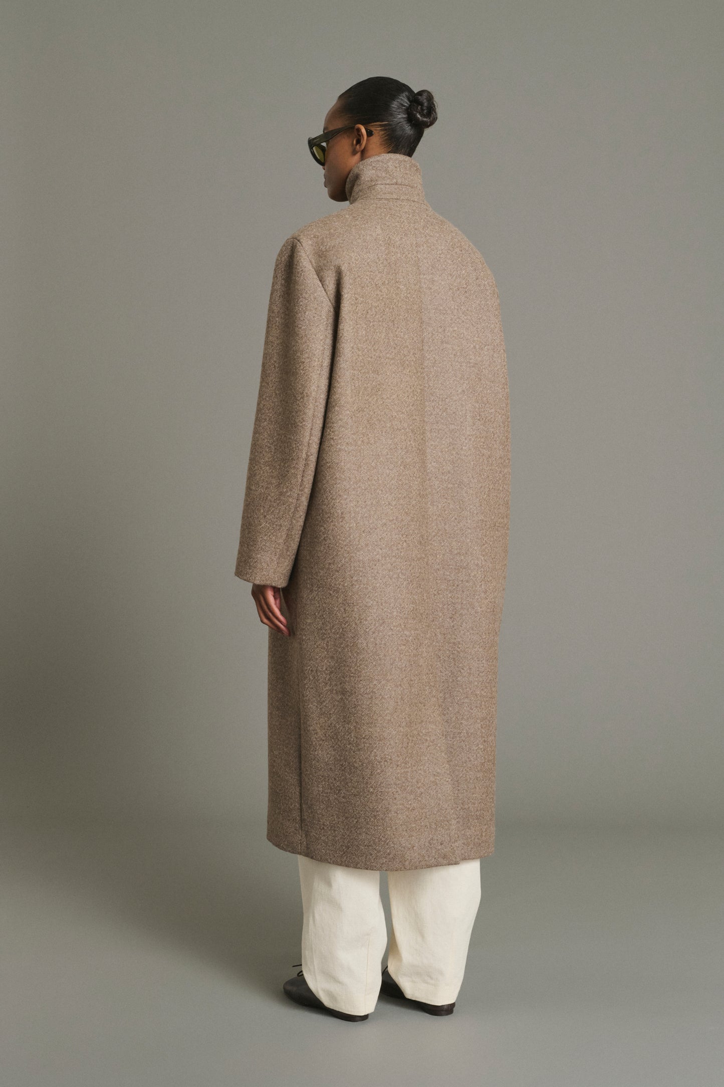 Manteau Germain - Taupe - Laine - Femme