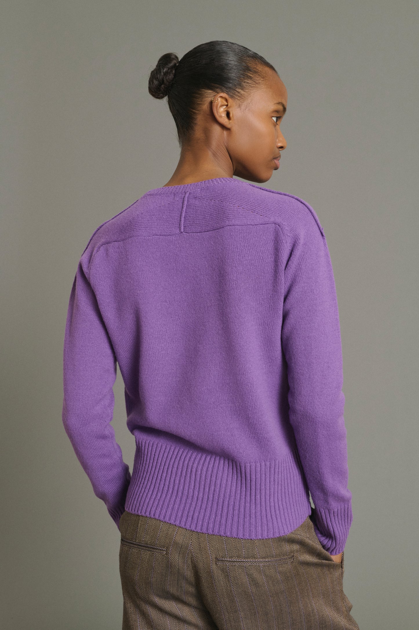 Pull Jamie - Violet - Laine Mérinos - Femme