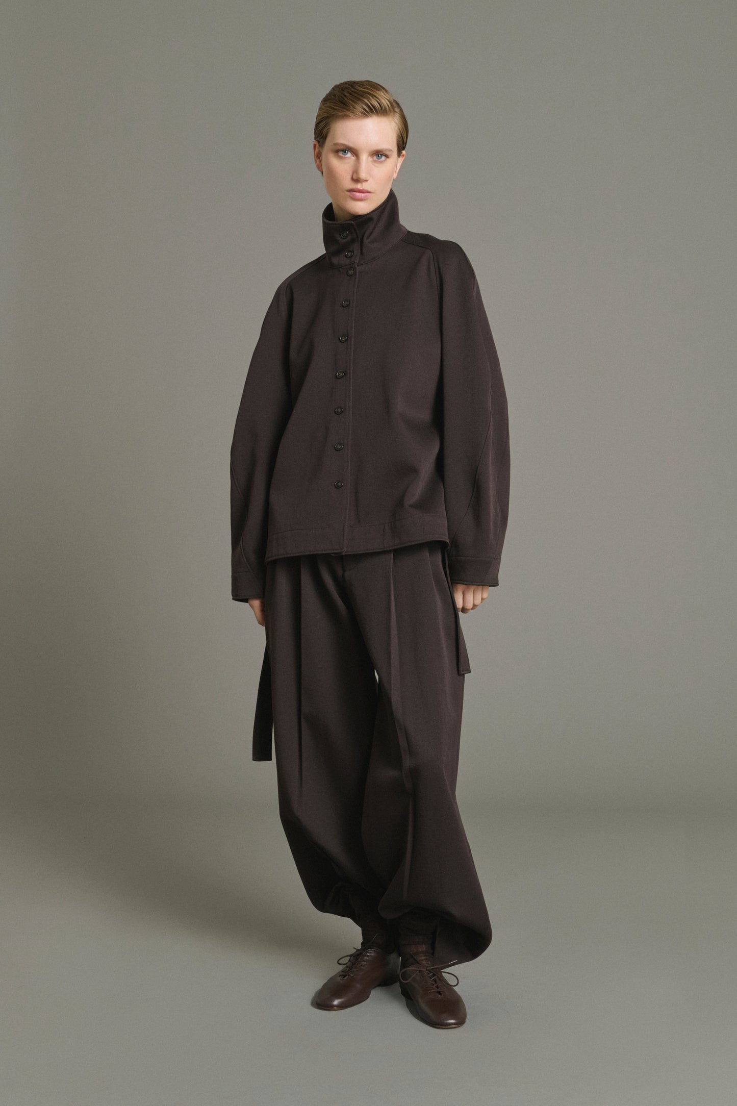 Pantalon Laumiere - Ébène - Laine - Femme