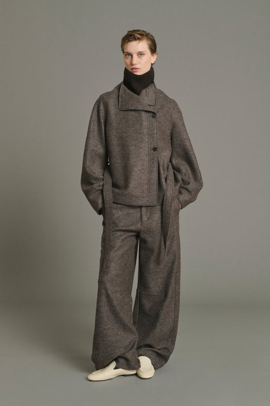 Veste Theia - Taupe Chiné - Laine - Femme