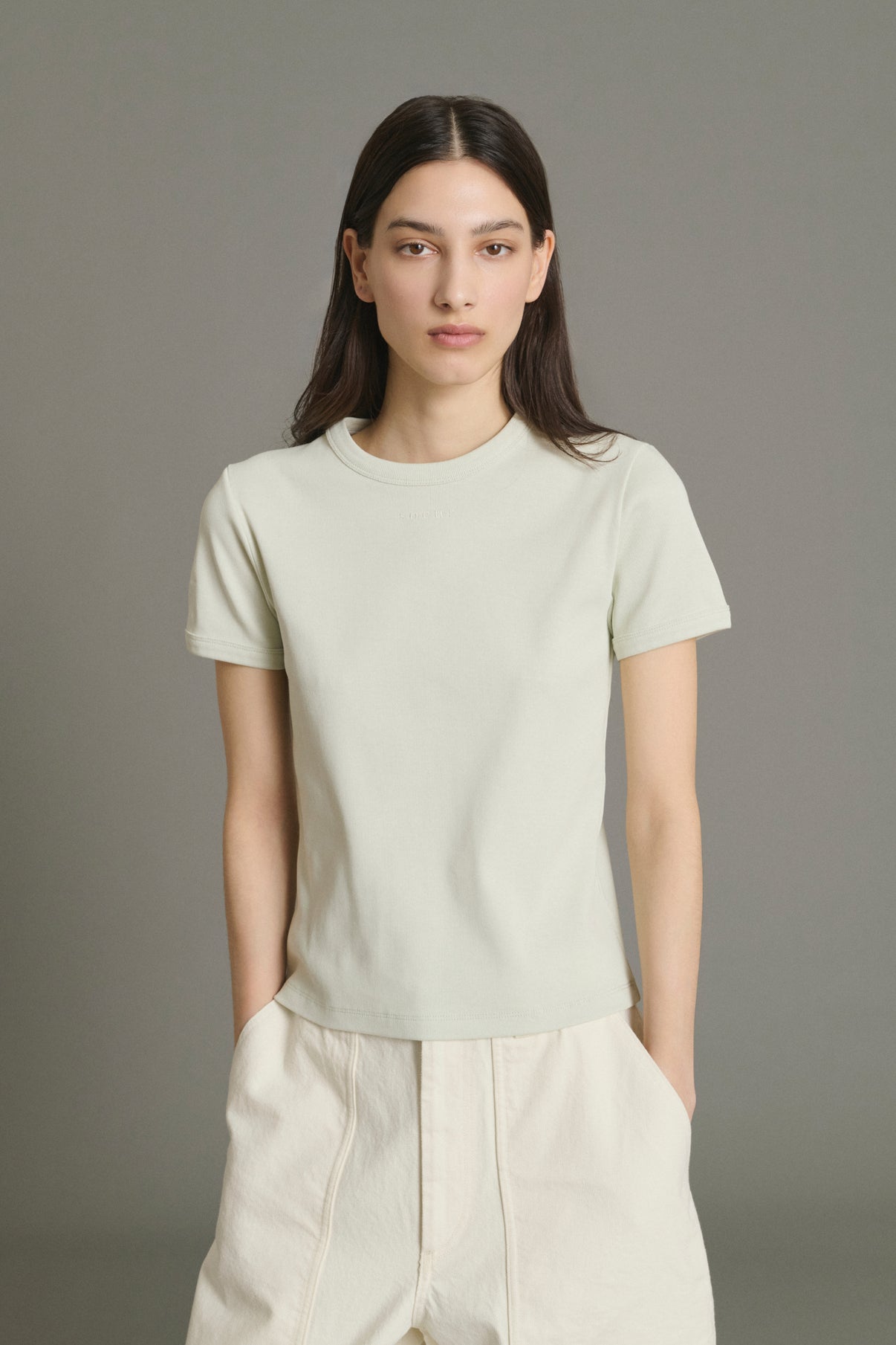 Tee-Shirt Aristide - Menthe - Coton - Femme vue 2