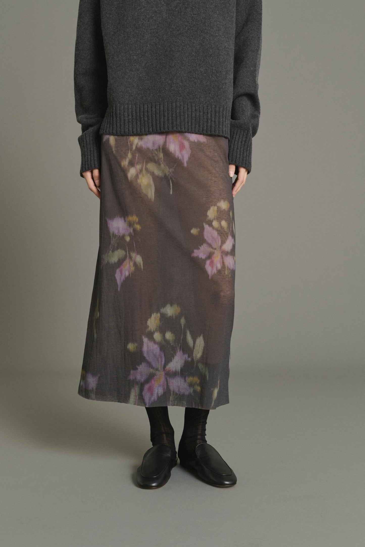 Jupe Bahia - Anthracite/Violet - Coton - Femme