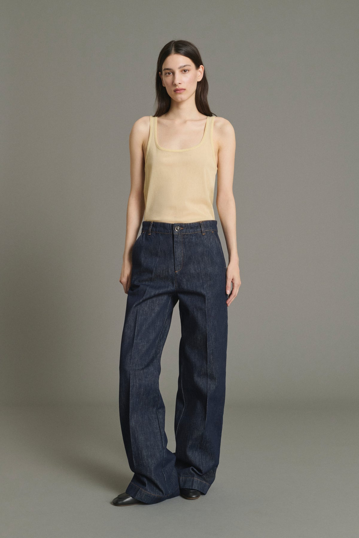 Jean California - Brut Denim Évasé Femme - Soeur