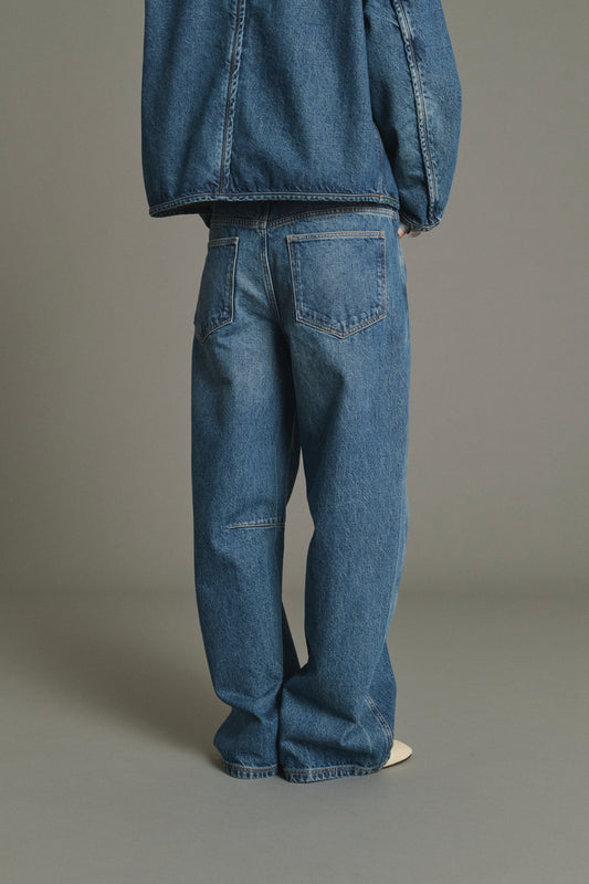 Jean Eliott - Bleu Denim Ample Femme - Soeur