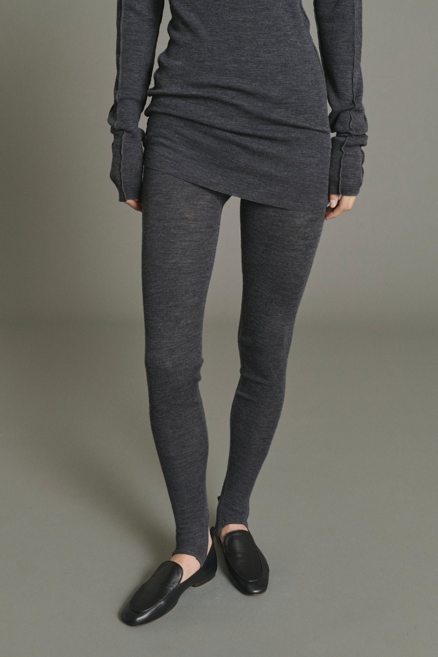 Legging Jen - Gris Anthracite - Laine - Femme
