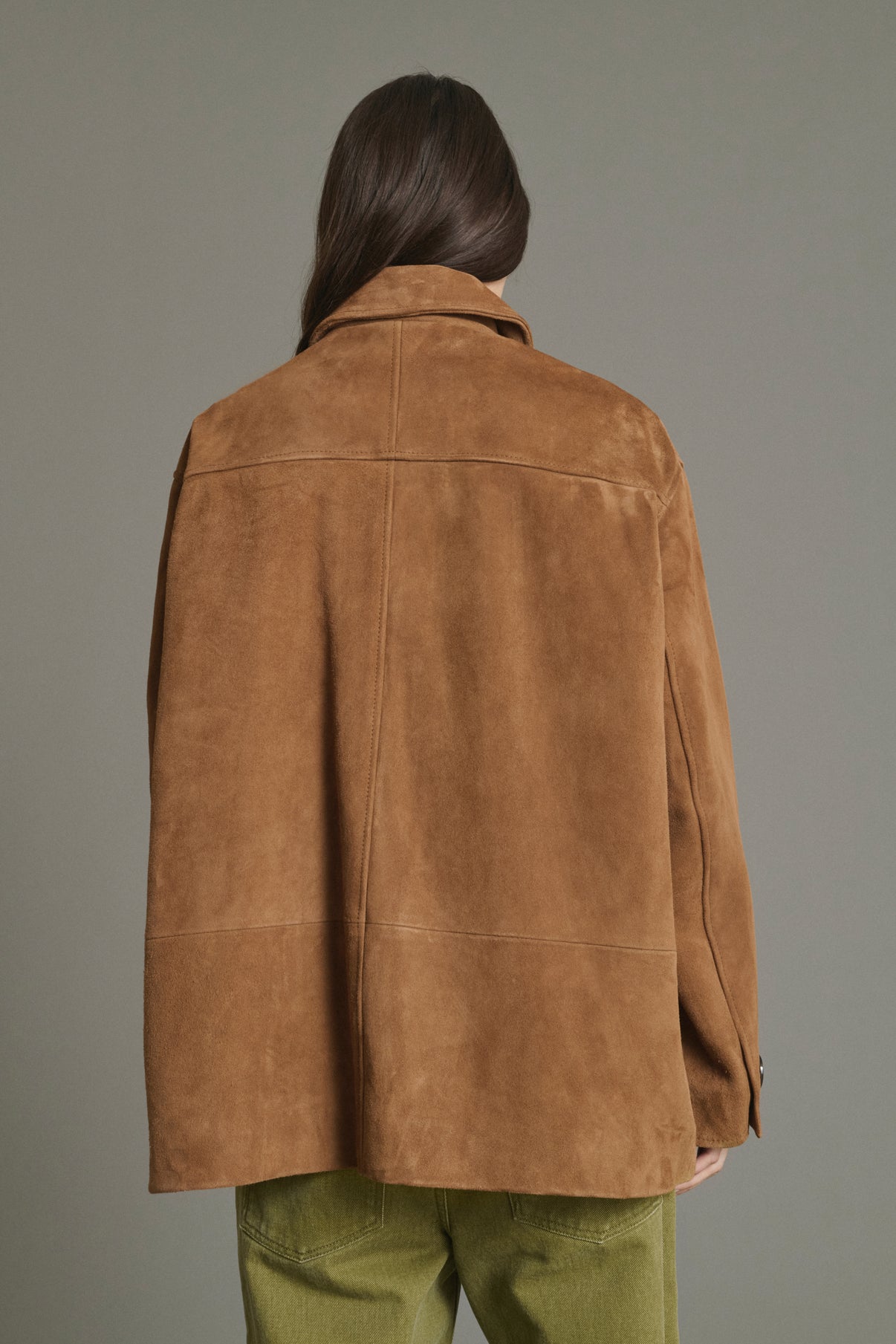Veste Vincenzo - Naturel Croûte de Cuir Femme - Soeur vue 4