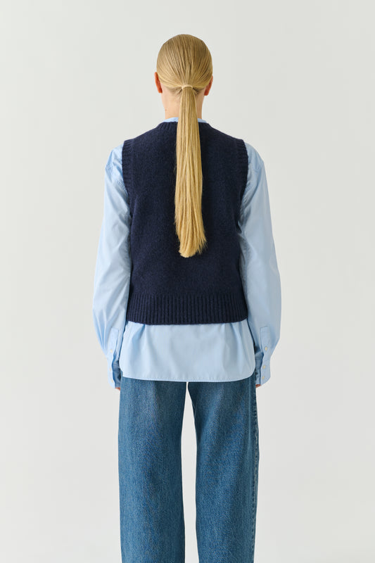 Pull Namaste - Navy - Laine - Femme