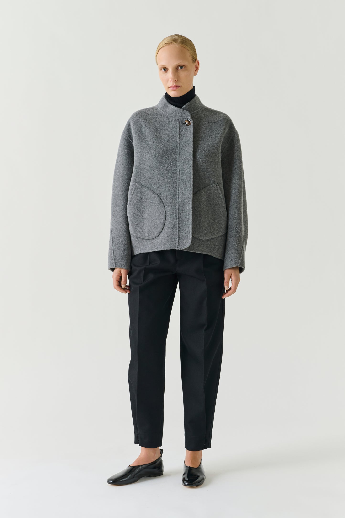 Manteau Windsor - Gris Clair - Laine - Femme