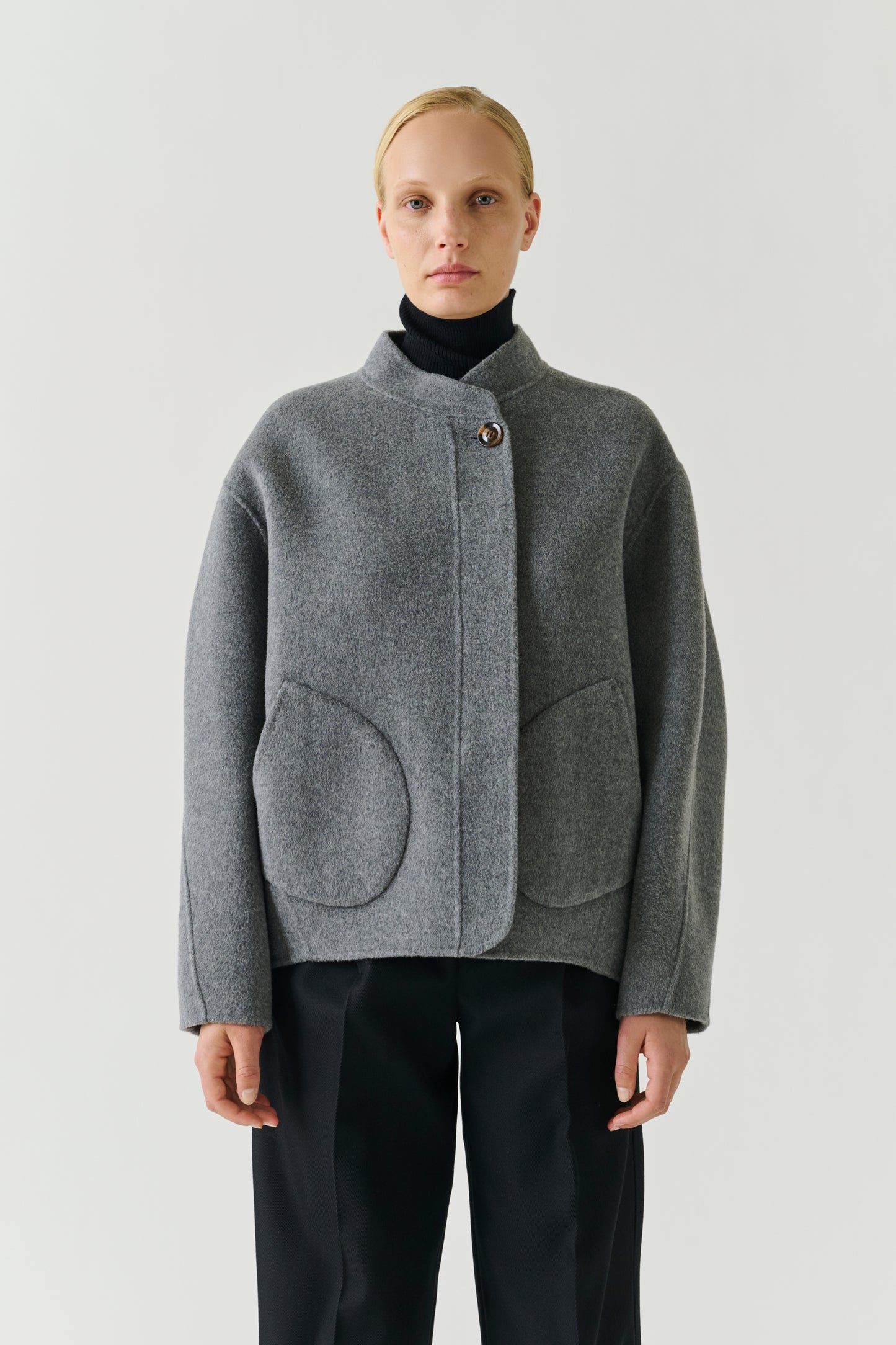 Manteau Windsor - Gris Clair - Laine - Femme