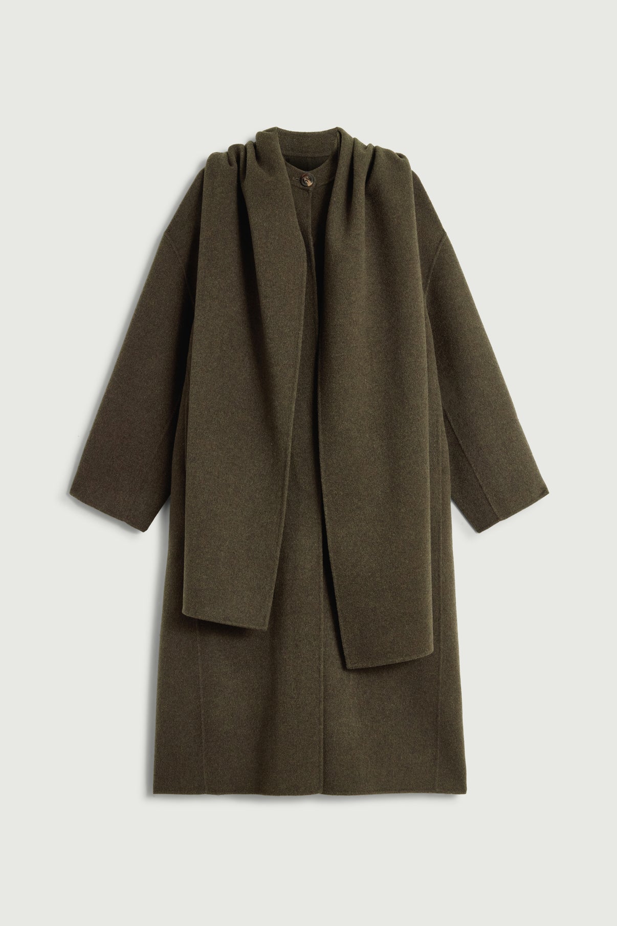 Manteau Finn - Kaki Chiné - Laine - Femme vue 7