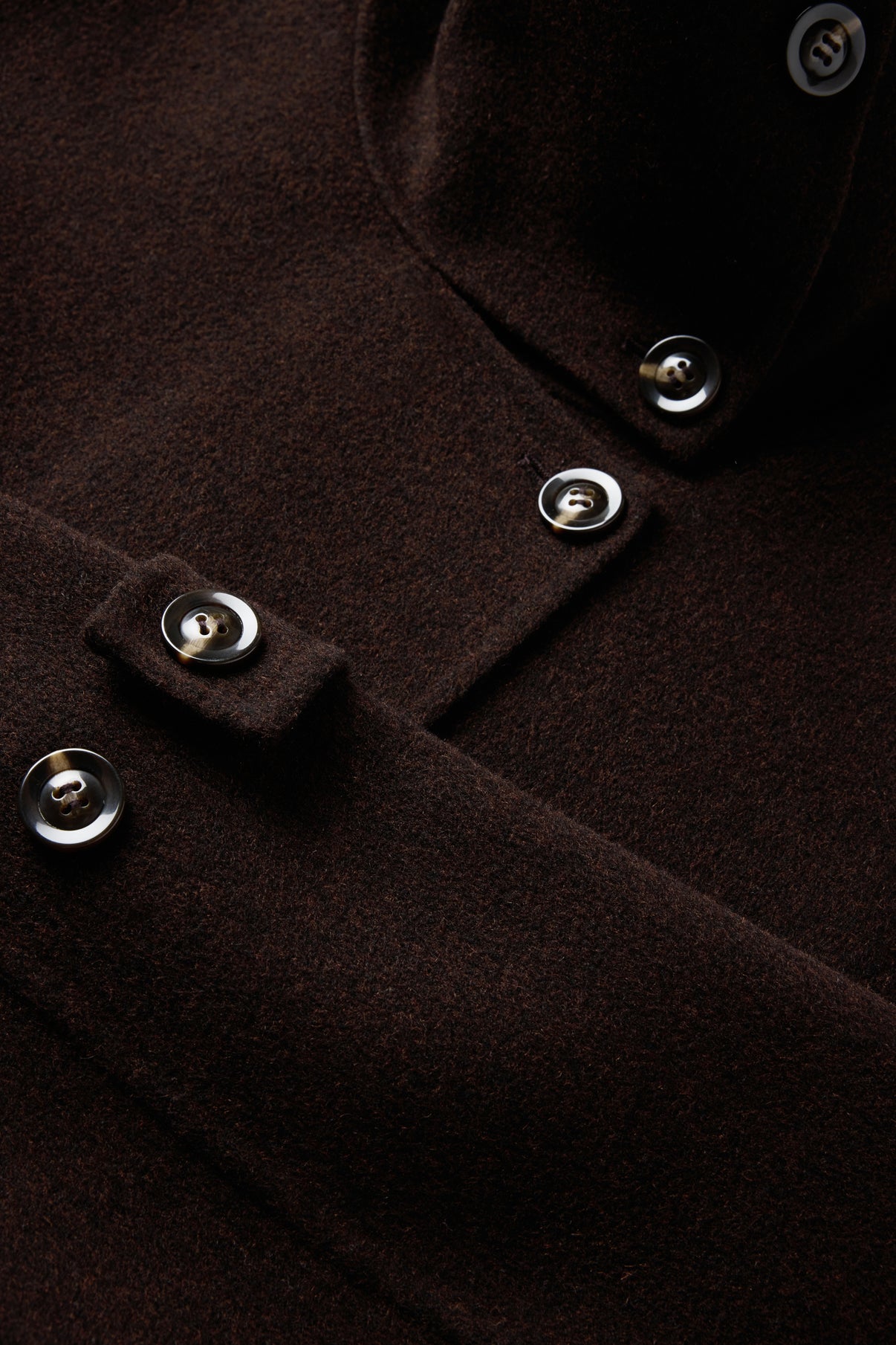 Manteau James - Marron Foncé - Laine - Femme vue 6