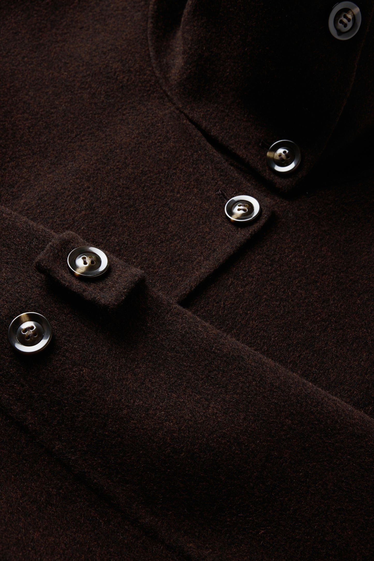 Manteau James - Marron Foncé - Laine - Femme