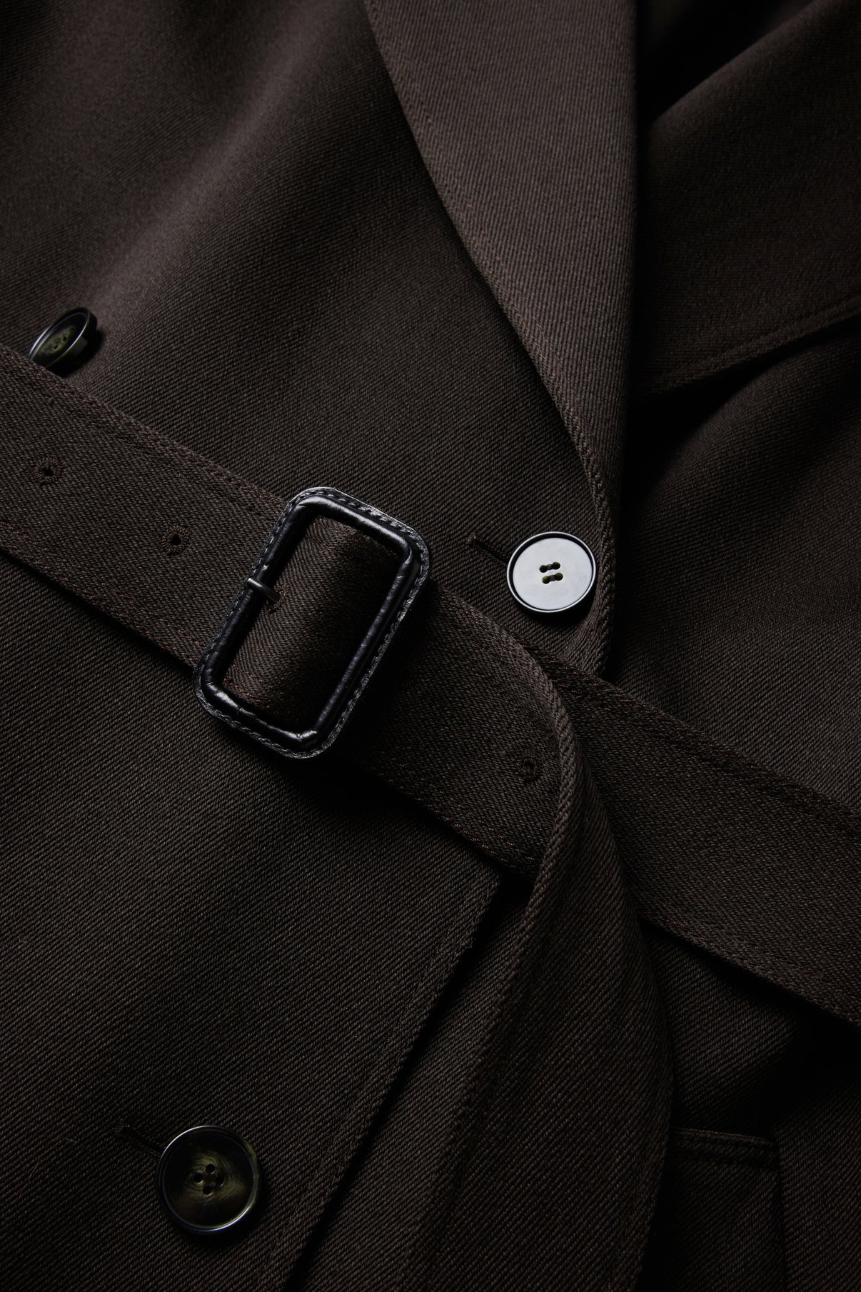 Manteau Lazare - Ébène - Laine - Femme vue 6