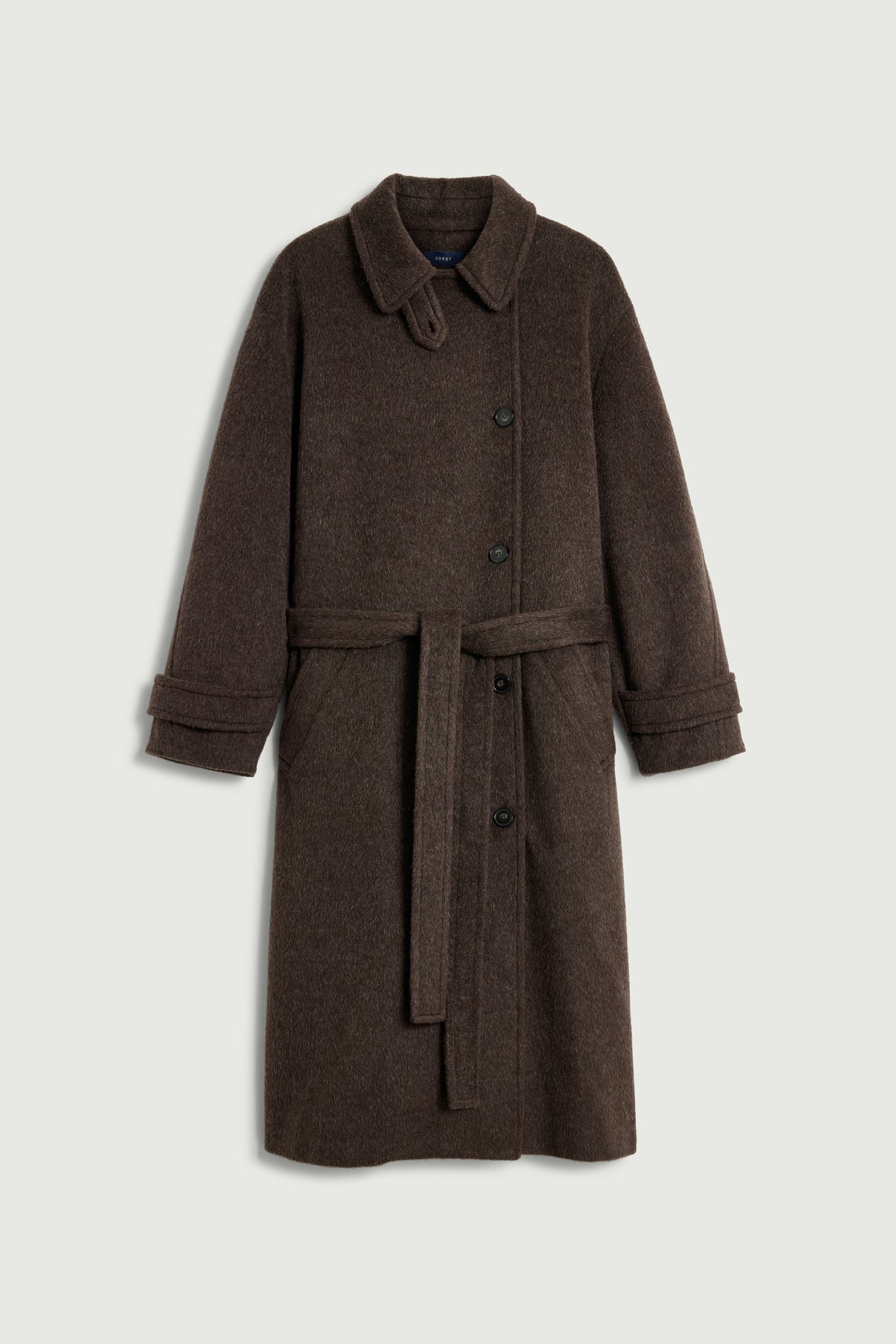 Manteau Jules - Marron - Laine - Femme vue 6