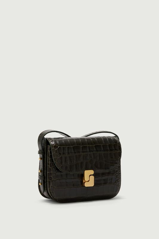 Sac Bellissima Mini - Vert Olive - Cuir - Femme