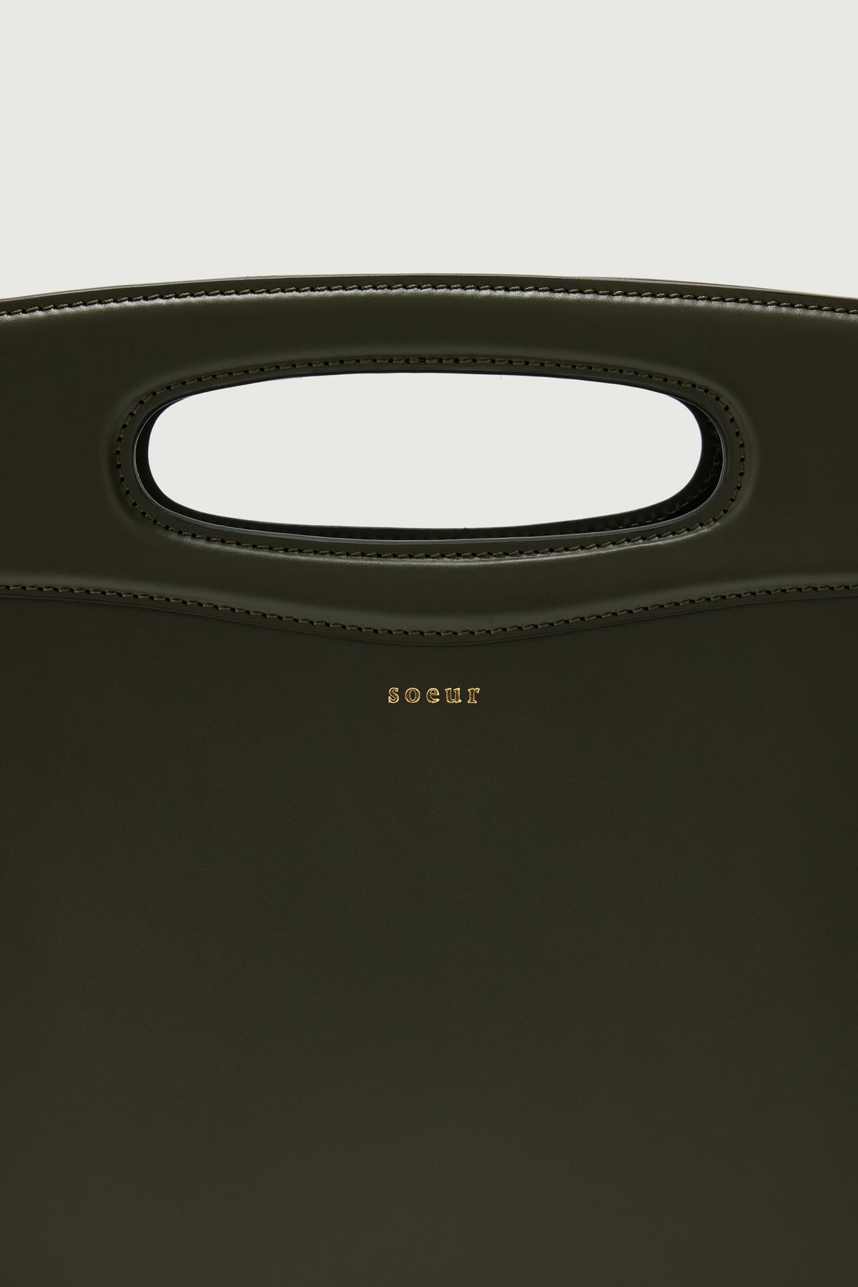 Sac Cheri - Vert Militaire - Cuir - Femme vue 3