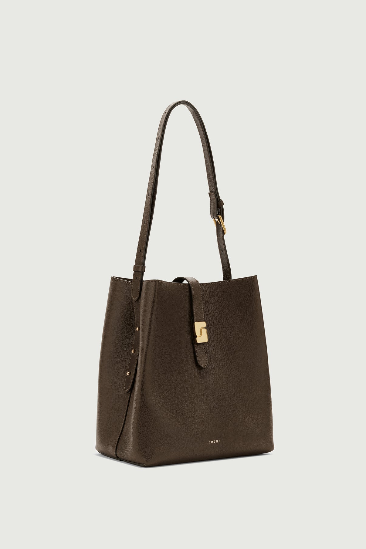 Sac Bello - Kaki Foncé - Cuir - Femme vue 2