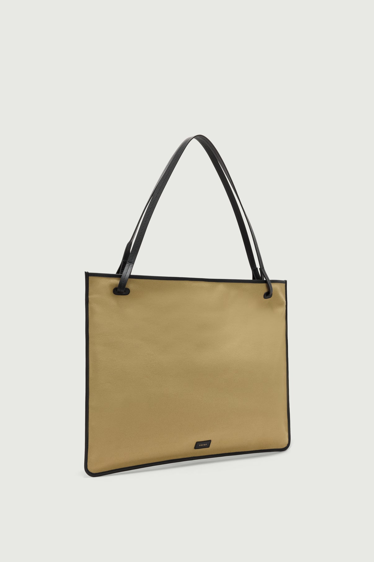 Cabas Darla - Beige/Noir - Coton - Femme vue 3